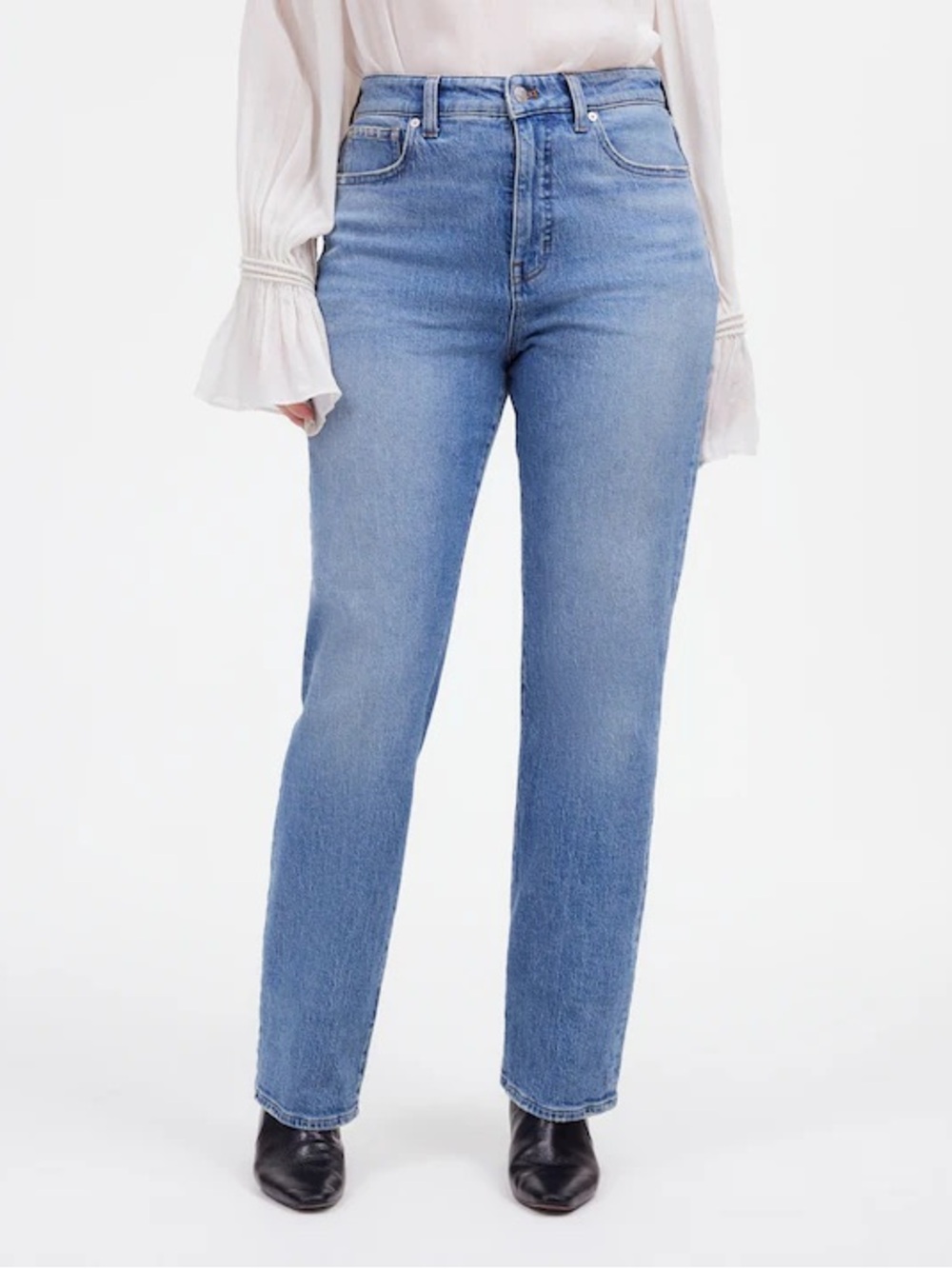 Madewell Curvy 90s Straight Leg - Light Blue Size 31